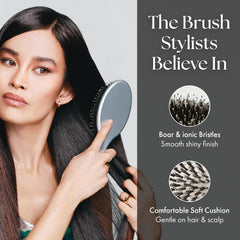 Cepillo antiestático para cabello sin estática y brillo