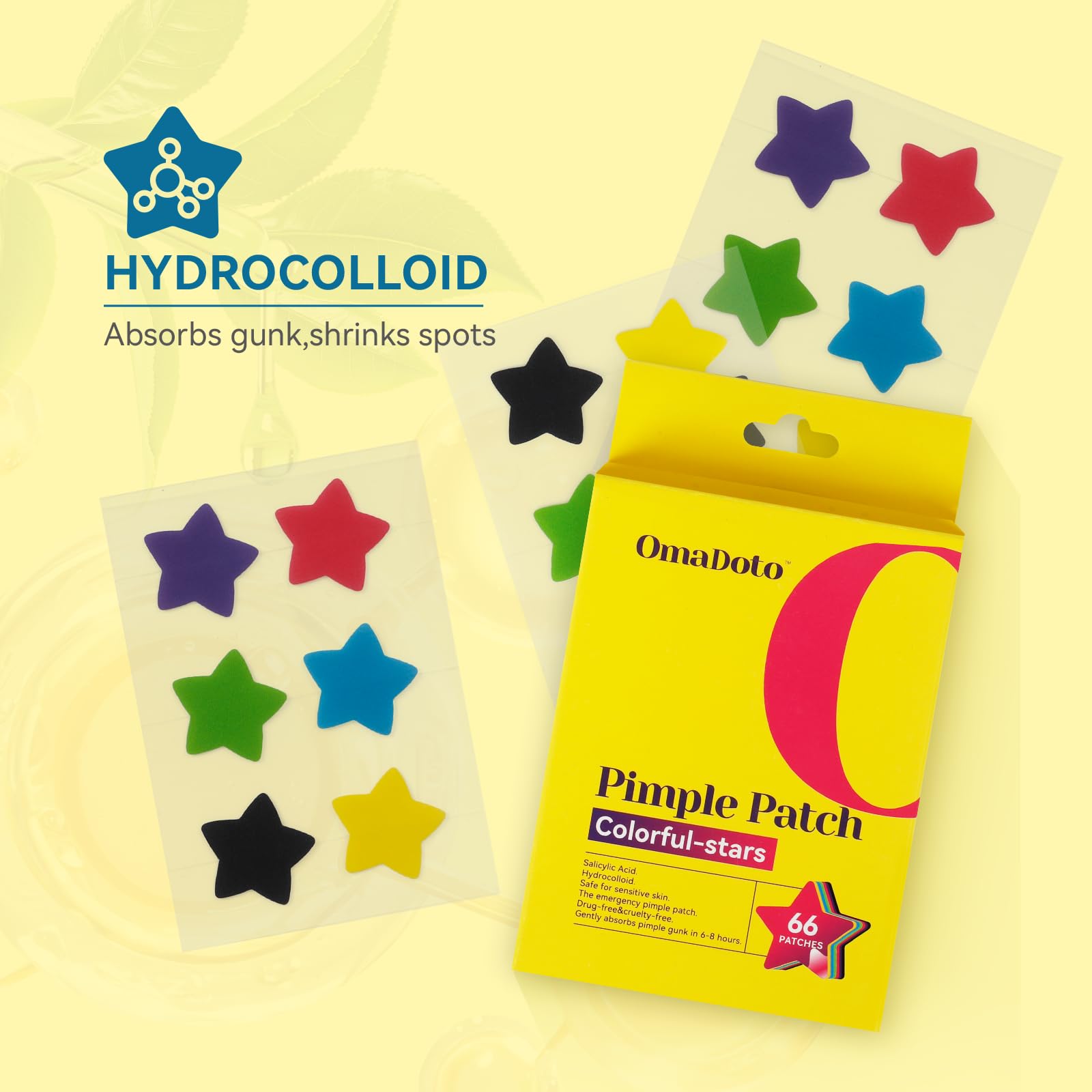 OMADOTO parches estelares azules para comodidad diurna