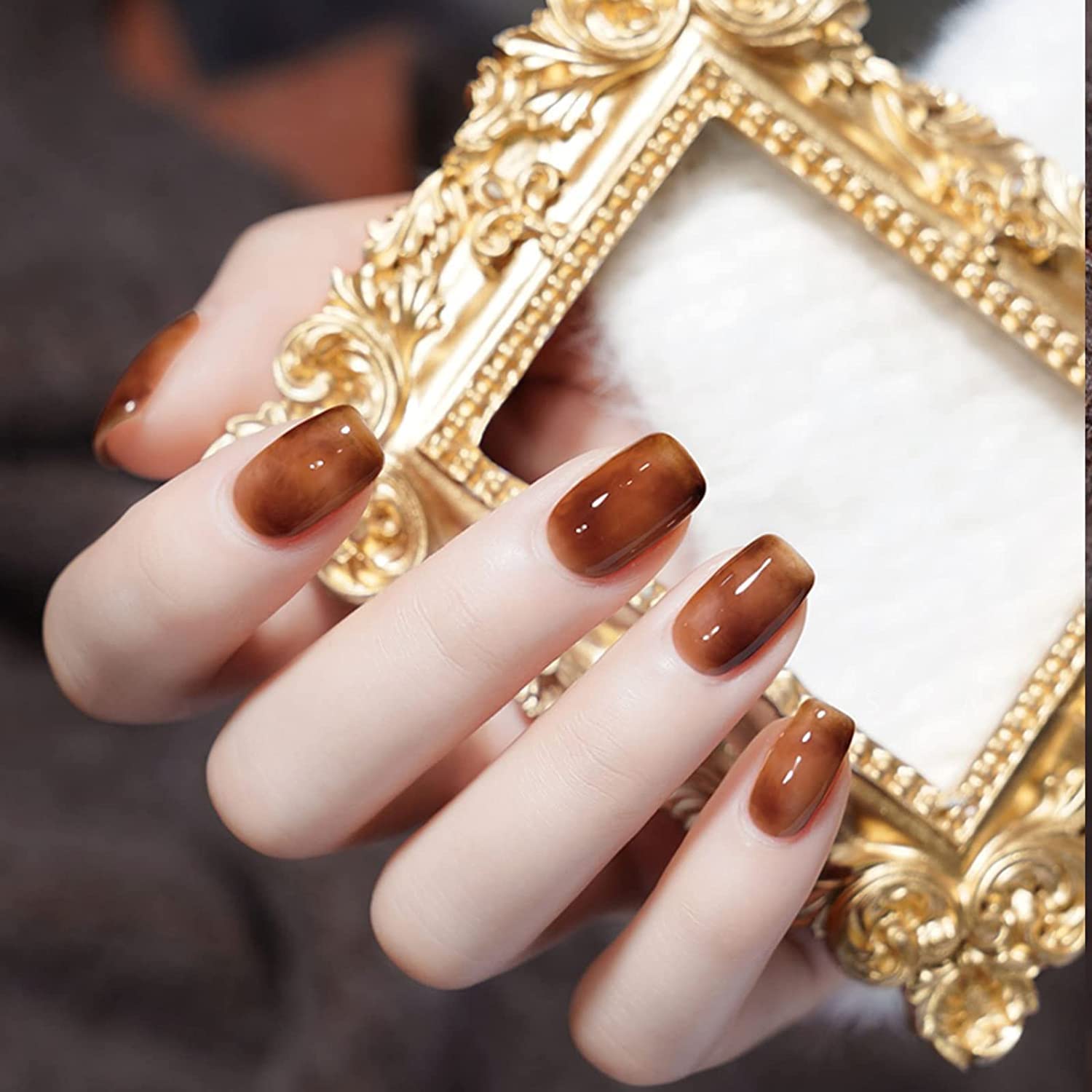 Acabado brillante de Omainy gel para uñas pulidas