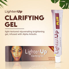 Close-up of gel texture from OMIC Lighten-Up Plus for a light finish