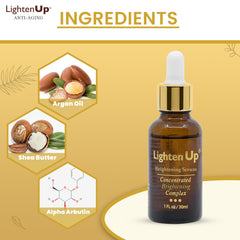 OMIC Lighten-Up Serum: ingredientes de argán y karité para hidratación