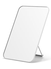 OMIRO espejo de escritorio 8x5 blanco, compacto para viaje y retoque rápido