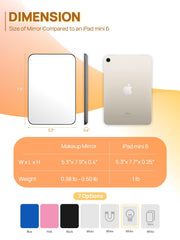 OMIRO miroir pliable sur pied, stabilité lors de l’application.