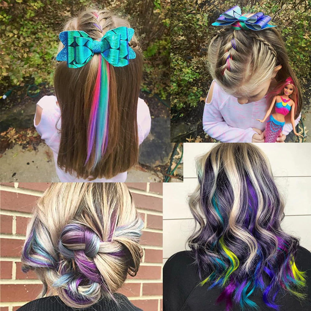 Extensiones Onas paleta de colores arcoíris para combinar con cualquier atuendo.
