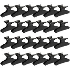 Ondder clips mariposa negro para peinado, 24 piezas duraderas para seccionar el cabello.