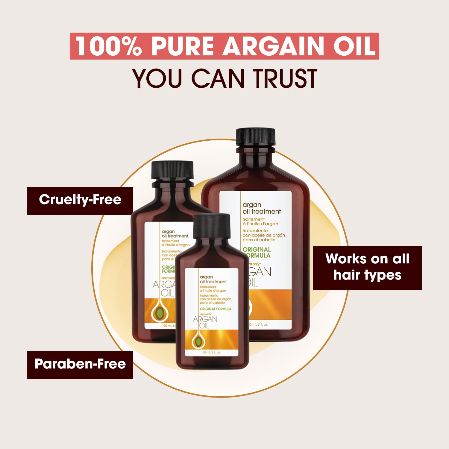 One 'N Only Aceite de Argán para el Cabello: apto para todo tipo de pelo y peinados