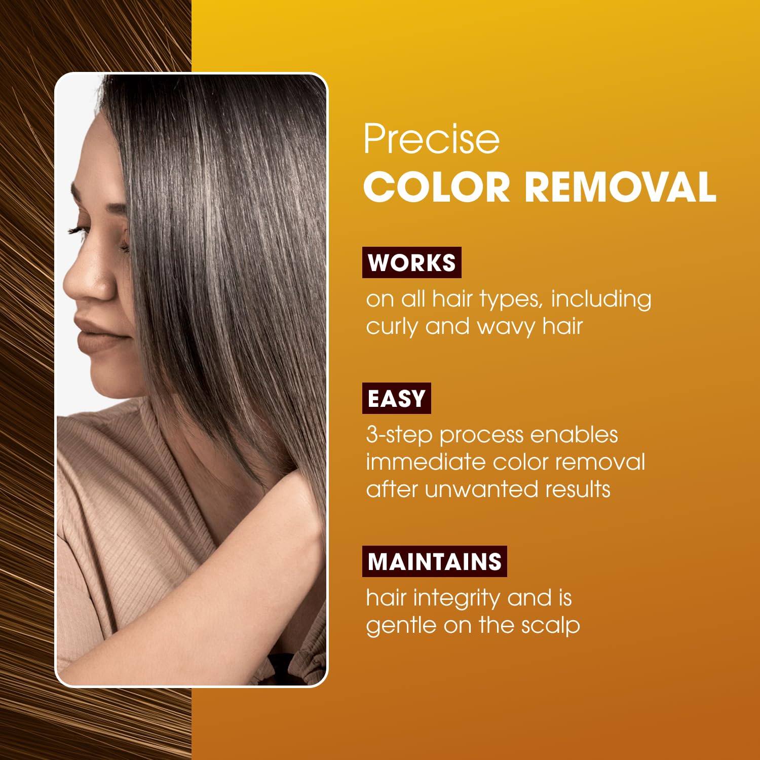 One 'N Only Colorfix Remover: aceite de argán que cuida el cabello durante el proceso.