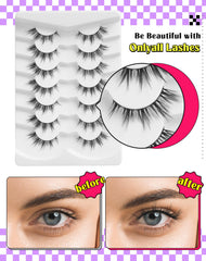 Onlyall pestañas compatibles con todo tipo de ojos para un ajuste seguro