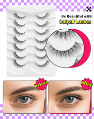 Onlyall pestanas compatibles con ojos de forma almendra para un look equilibrado.