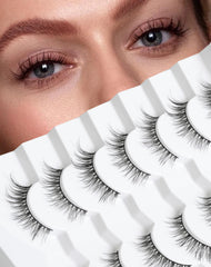 Onlyall pestañas naturales con banda ultra-delgada para un look suave.