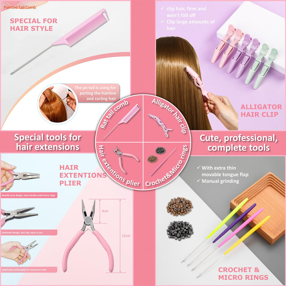 ONROCL colores arcoíris tinsel pelo para looks festivos