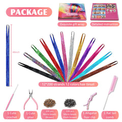 ONROCL tinsel resistente al calor hasta 356°F para peinados duraderos