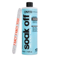 Onyx Professional quita esmalte coco con lima incluida para una manicura rápida y suave