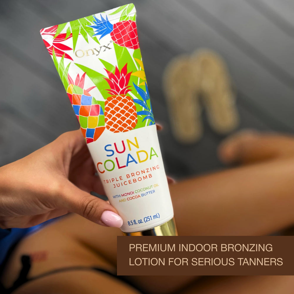 Onyx Suncolada: flacon pratique de 8,5 onces liquides pour plusieurs séances.