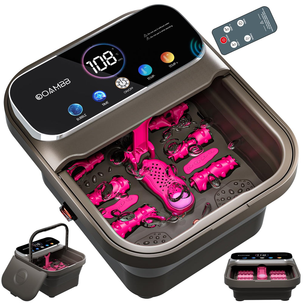 Spa para pies OOAMBB con pantalla táctil en color para control cómodo.