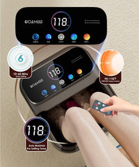 Spa para pies OOAMBB con rodillos de masaje para alivio relajante.