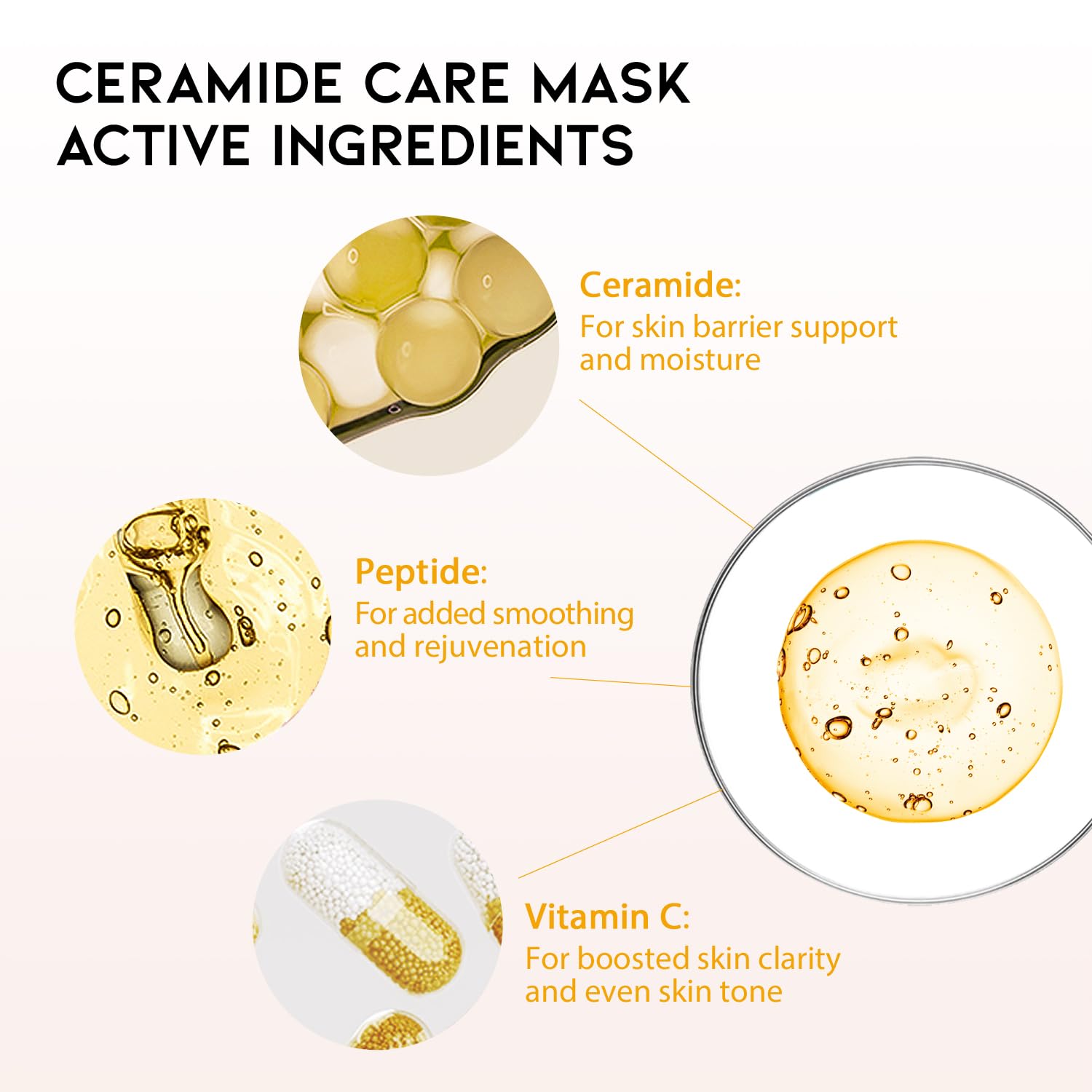 OOTD Ceramide Care Mask brightening and moisturizing closeup