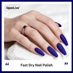 Esmalte OpenLive azul oscuro con brillo intenso que deslumbra