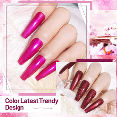 OpenLive: esmalte glitter morado profundo para un toque dramático.