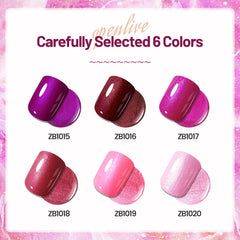 OpenLive: esmalte glitter rojo-rosado para acabado llamativo y elegante.