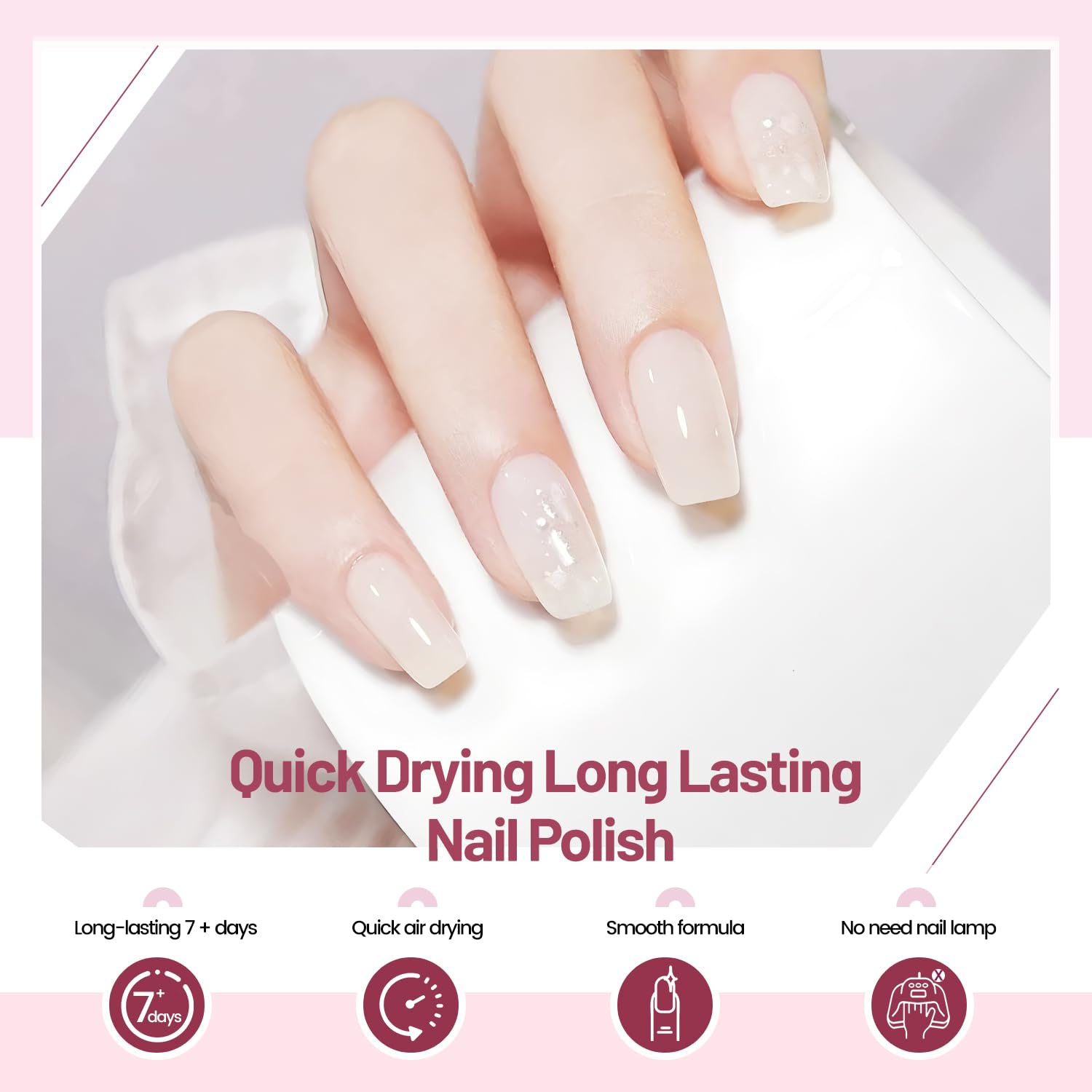 OpenLive Esmalte Jelly Morado Claro: tono suave con brillo sutil