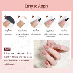 OpenLive Esmalte Jelly púrpura claro, brillo translúcido y elegante