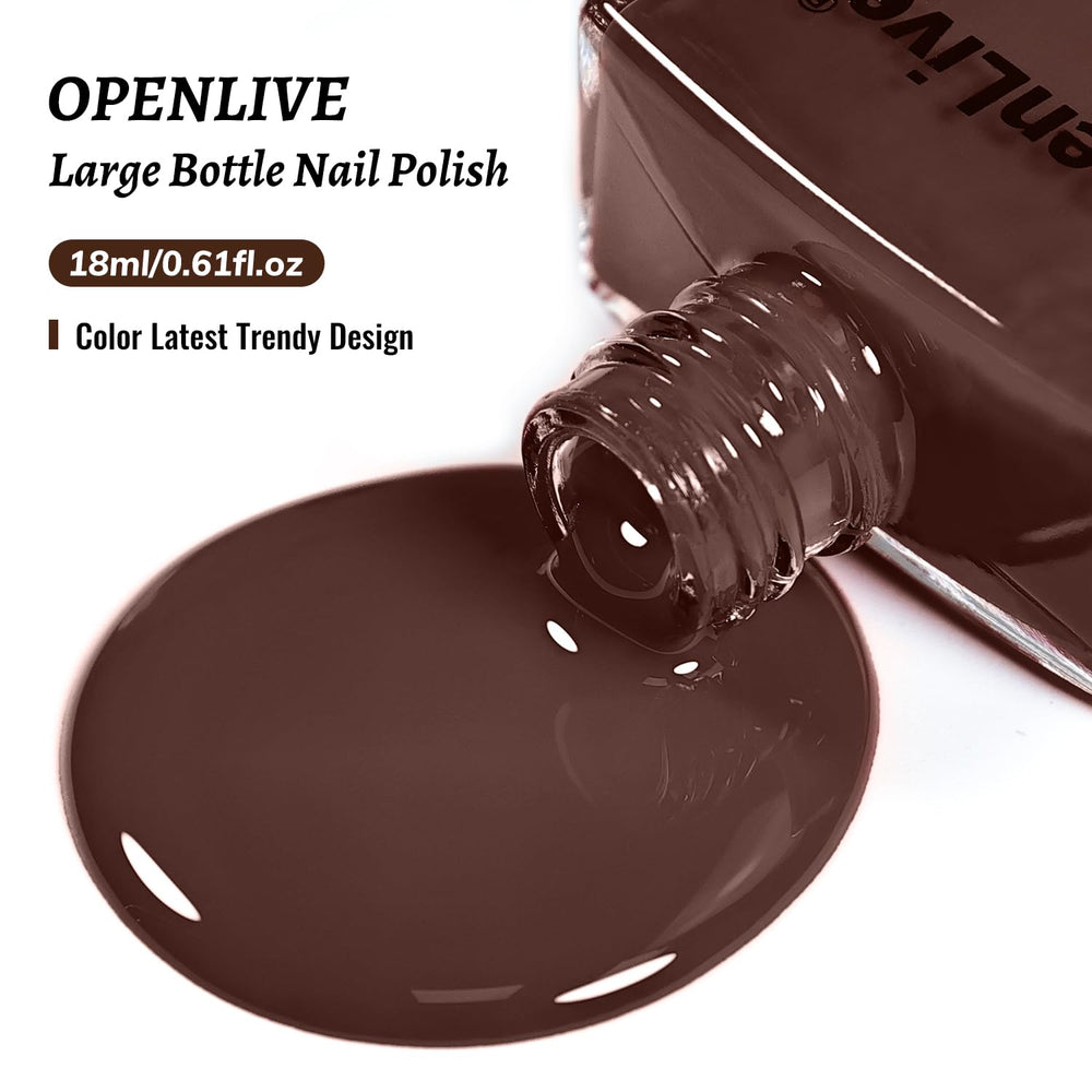 Regalo ideal: esmalte marrón OpenLive para quien ama uñas.