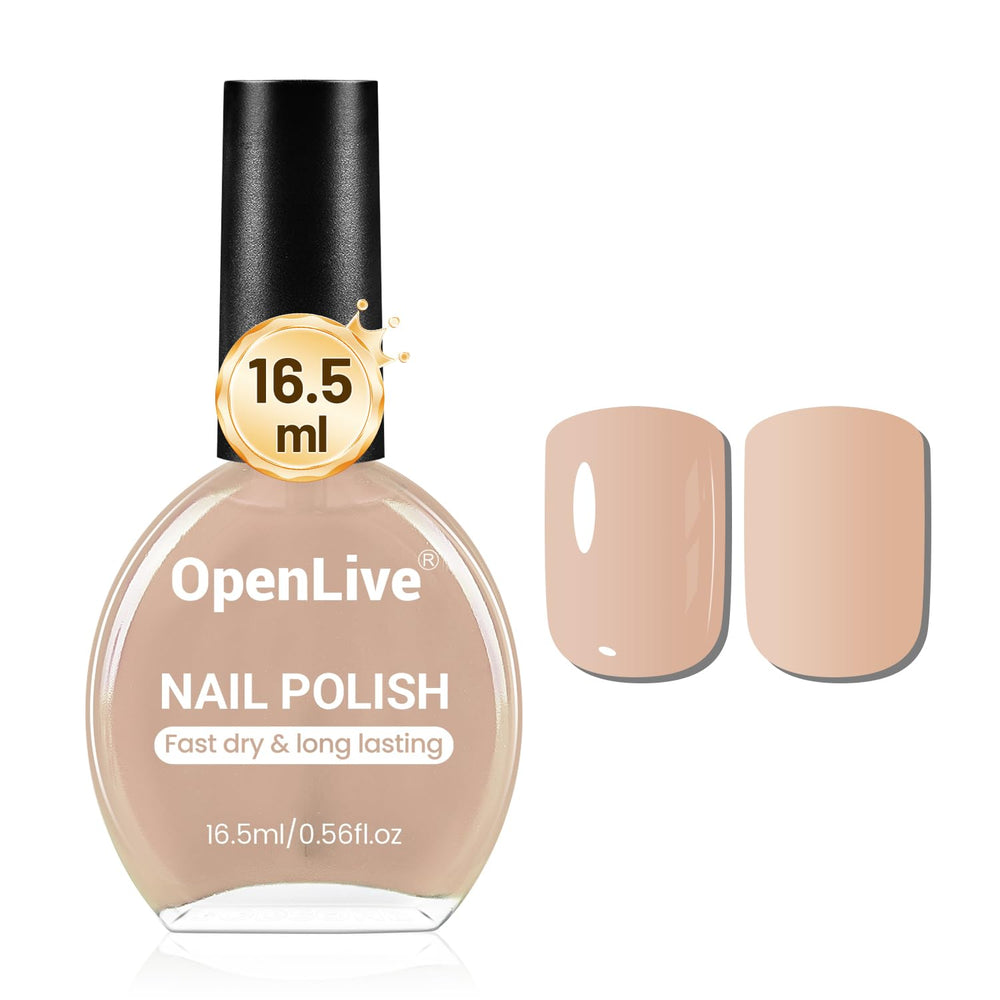 OpenLive Esmalte Nude Pink 16,5 ml en botella, acabado suave para uso diario.