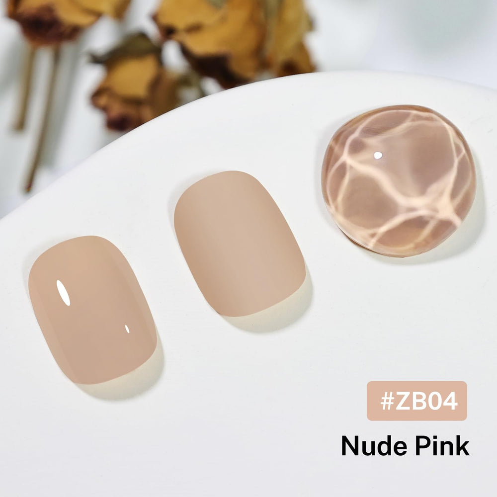 OpenLive Esmalte Nude Pink, aplicación suave sobre uñas, sin lámpara.