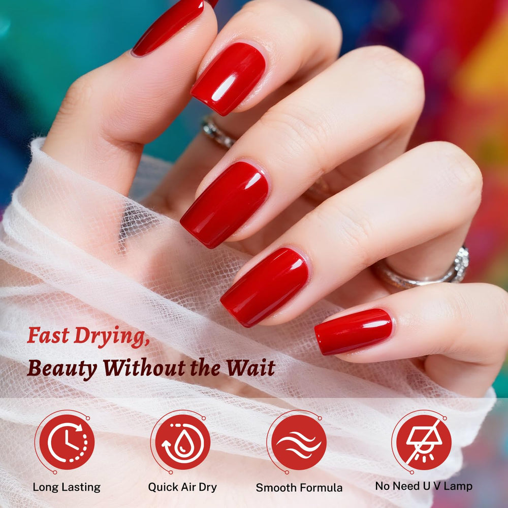 OpenLive esmalte rojo 18ml, acabado de alto brillo para uñas.
