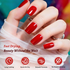 OpenLive esmalte rojo 18ml, acabado de alto brillo para uñas.
