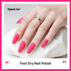 OpenLive esmalte rosa rosado ofrece secado en 60 segundos y color intenso