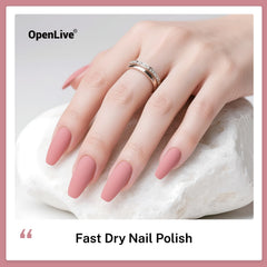 OpenLive Esmalte Uñas Dusty Rose con acabado de alto brillo.
