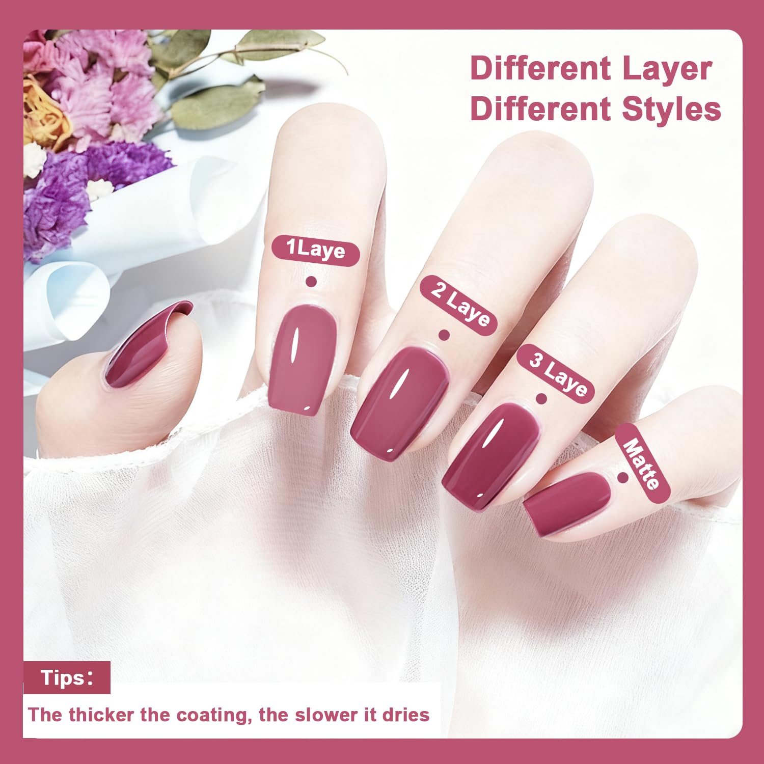 OpenLive Manicura Francesa con tono rosado.