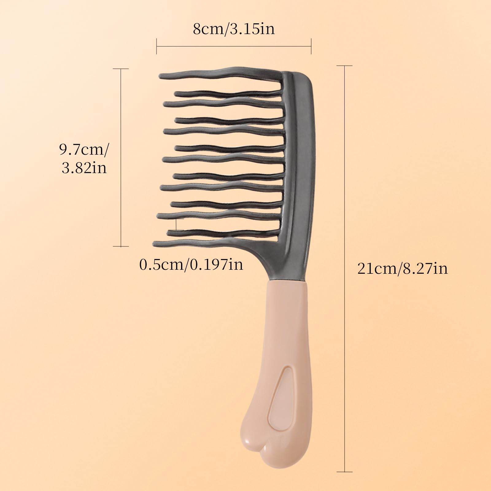 Peine Optisake para cabello mojado, facilita el peinado sin romper fibras