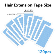 Opvixi cinta doble cara para extensiones con adhesión fuerte y duradera.