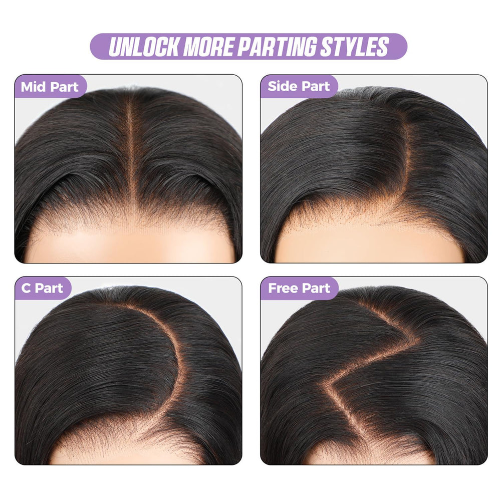 OQ cabello burmeses, largo de 24 pulgadas para un look elegante.