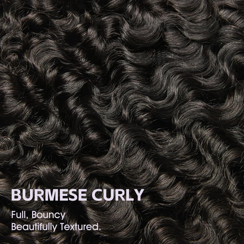 OQ cabello burmeses, versátil para diario, escuela, oficina y eventos.