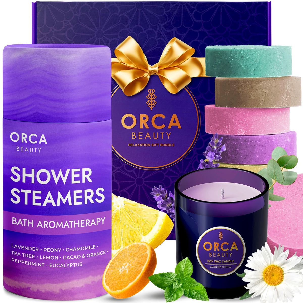 Orca Beauty bombas de ducha 8 aromas para relajación en casa