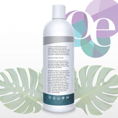 Organic Excellence Wild Mint Rosemary shampoo pour shot emphasizes easy, gentle cleansing.