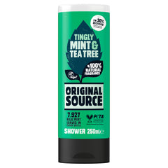 Original Source gel de ducha, etiqueta frontal visible, sensación fresca tras cada uso