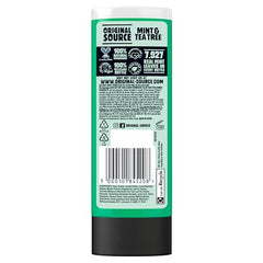 ORIGINAL SOURCE gel mentolado en primer plano para una ducha vigorizante.