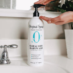 Original Sprout aplica champú en la ducha para cabello y piel.