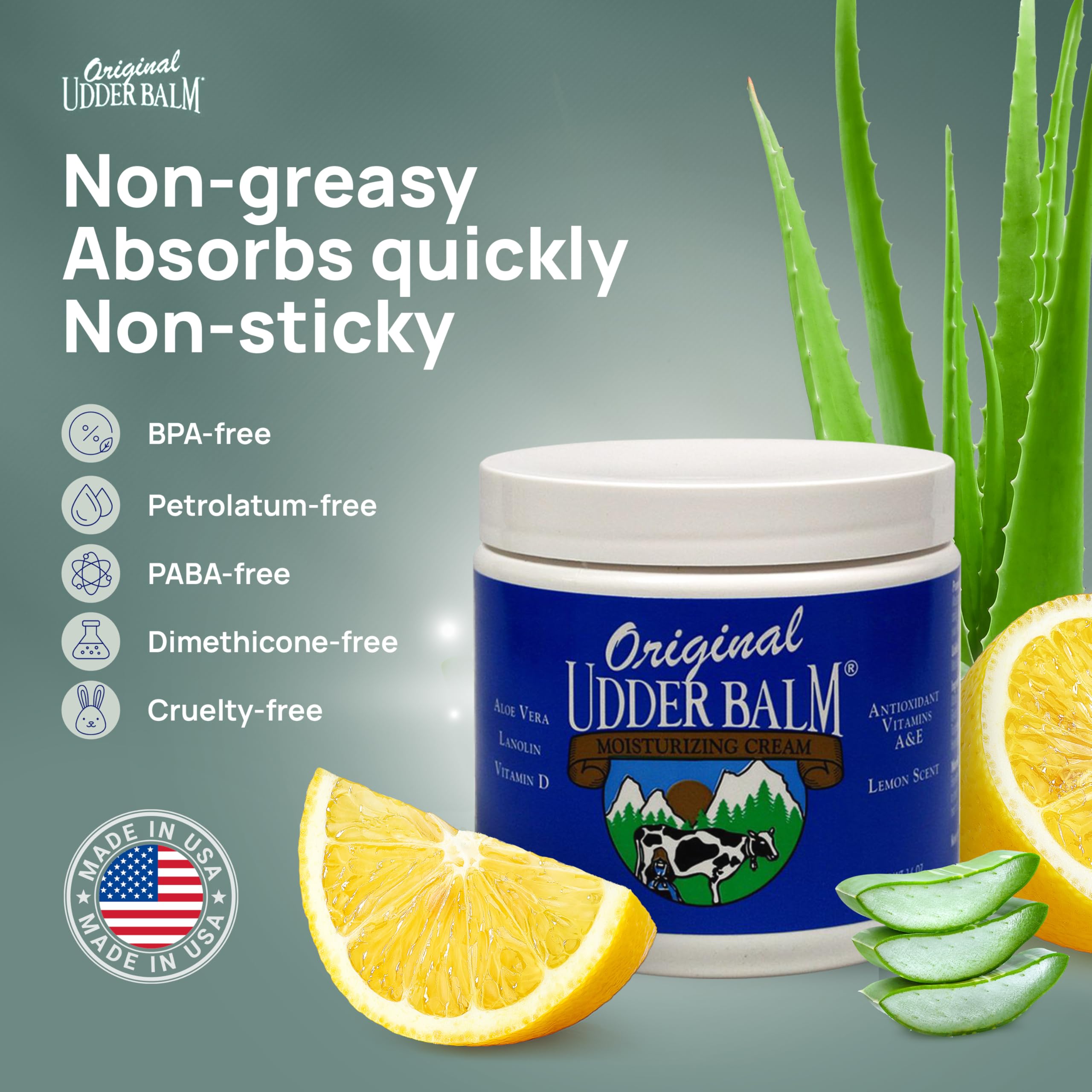 Original Udder Balm con Aloe Vera, calma y repara la piel tras sol