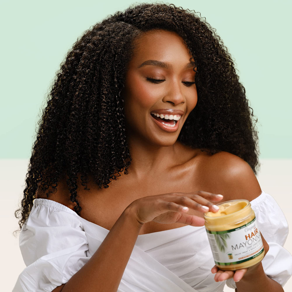 Originals by Africa's Best Hair Mayonnaise aplicación en cabello húmedo para restaurar elasticidad