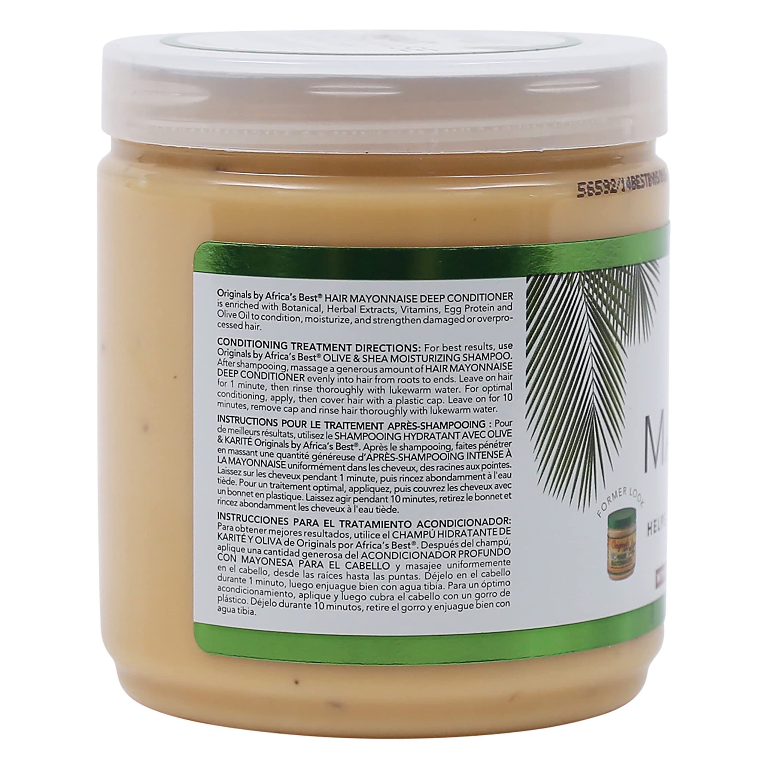 Originals by Africa's Best Hair Mayonnaise resultado final con brillo y vitalidad