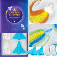 Origlam cohete de baño con burbujas para niños, diversión segura.