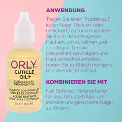 Aplicación de Orly Cuticle Oil Plus en uñas