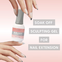 Application lisse et fluide du gel Orly GELFX Builder pour des contours nets.