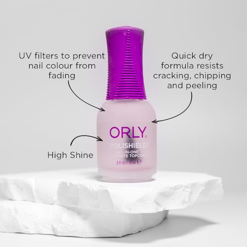 Orly Polishield fórmula de salón profesional para un acabado perfecto.
